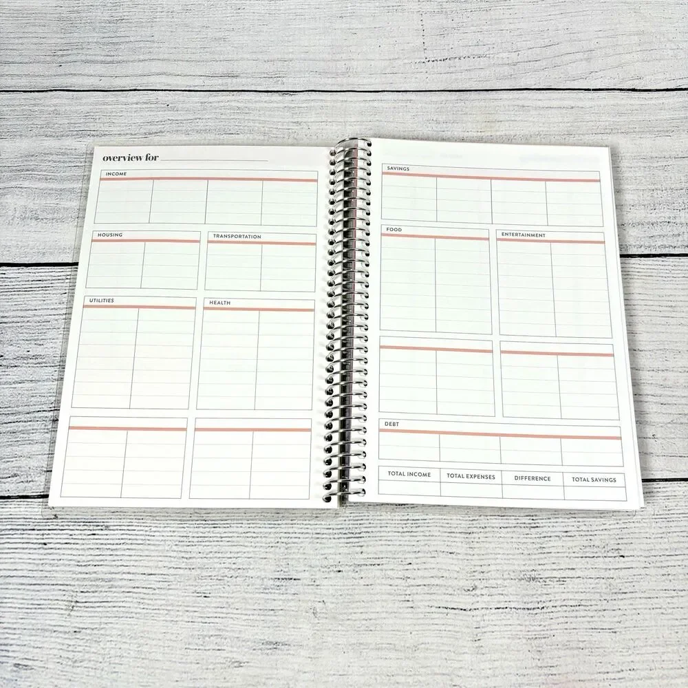 Erin Condren A5 UNDATED BUDGET PLANNER 8.3
